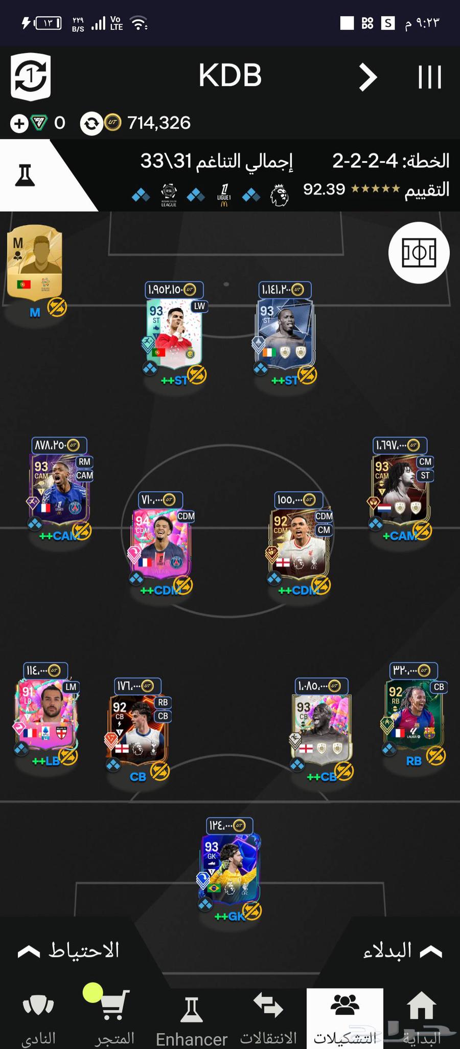 تشكيله_للبيع تشكيله FC25 للبيع انشاء شخصي630701048042271125