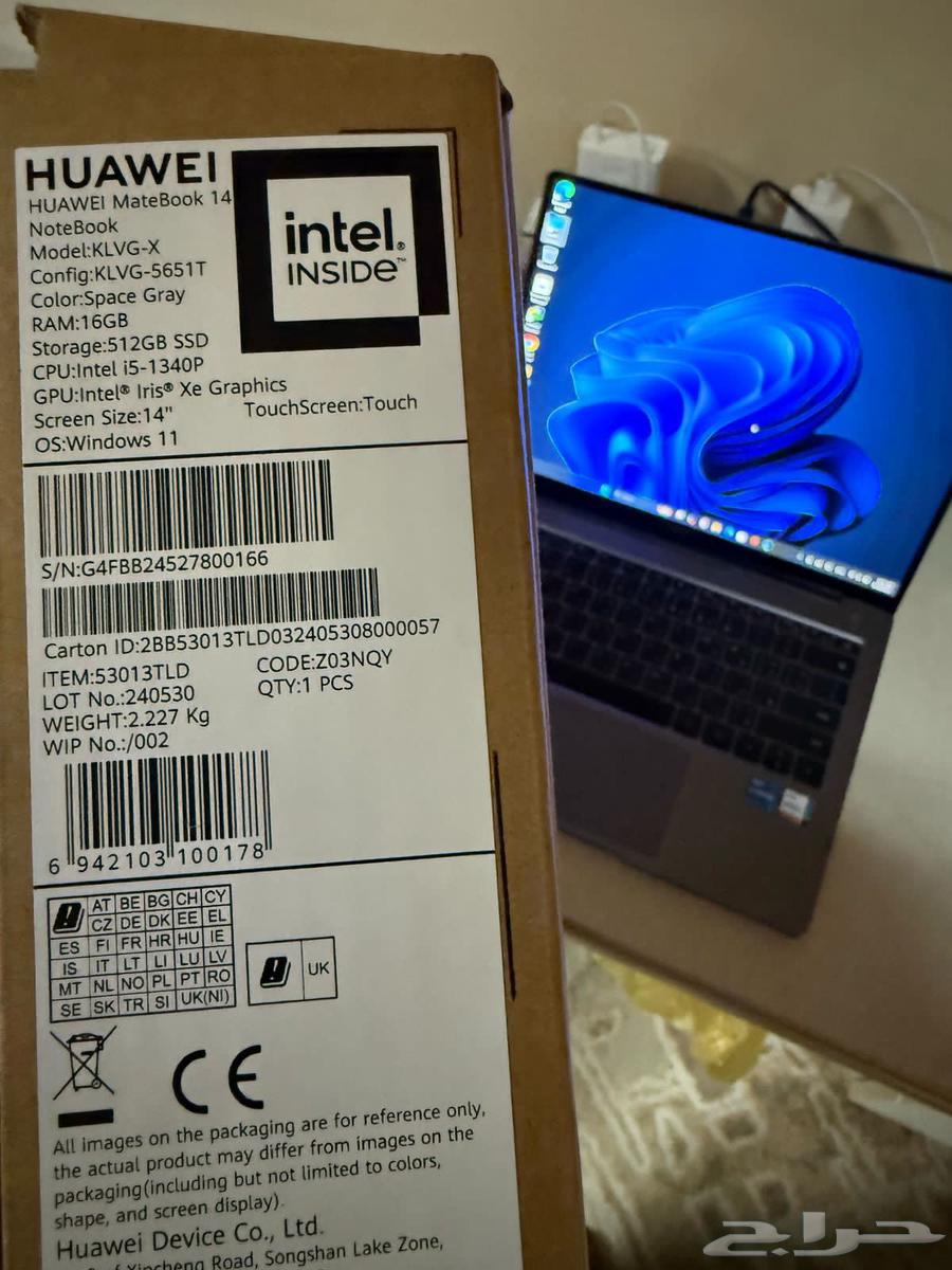 لاب توب HUAWEIشبه جديد شاشه تاتش استعمال اصدار 202463071340705665114