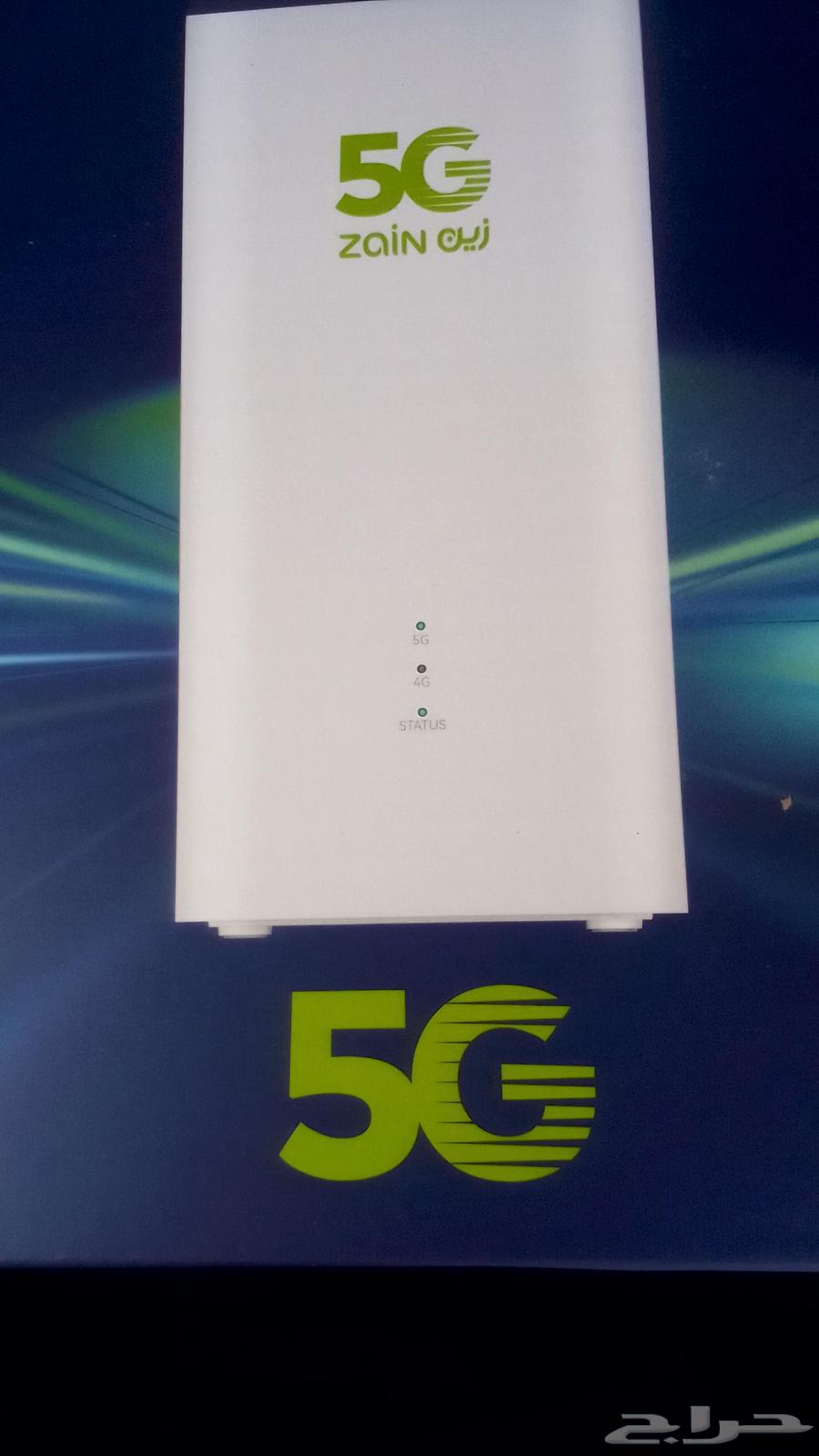 Zain 5G router.. and there is fiber optic installation available630721197689631126