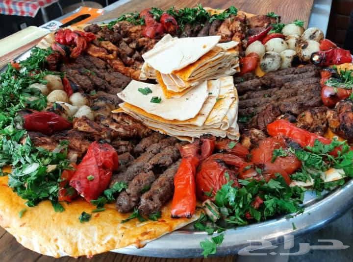 Outdoor barbecue chef in Riyadh, preparing outdoor slaughter63016091565569112