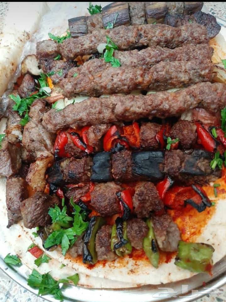 Outdoor barbecue chef in Riyadh, preparing outdoor slaughter63016091565569111