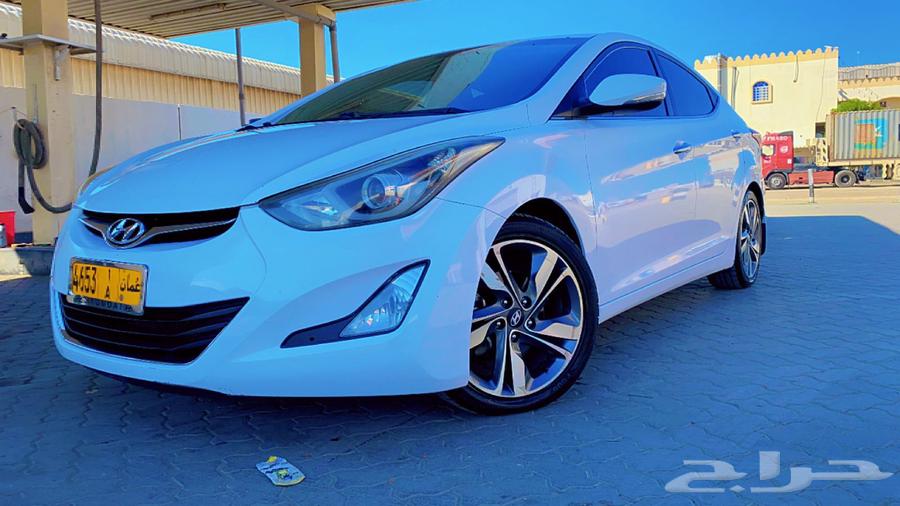 Hyundai Elantra 2015 model, Omani plates63092161406594111