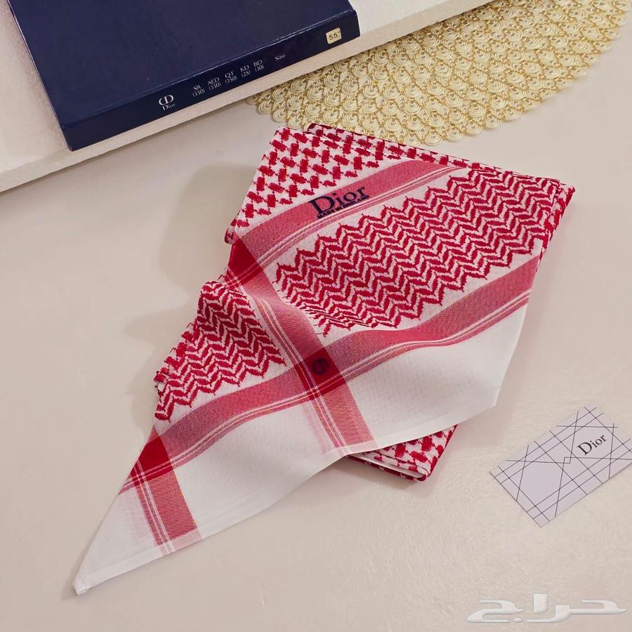 شماغ ماركة ديور كلاسيك الجديد مع ساعه تصميم الرولكس63057605077761112