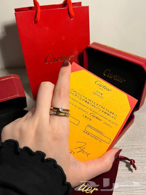 Cartier ring with original accessories price 170 riyal63056025811458111