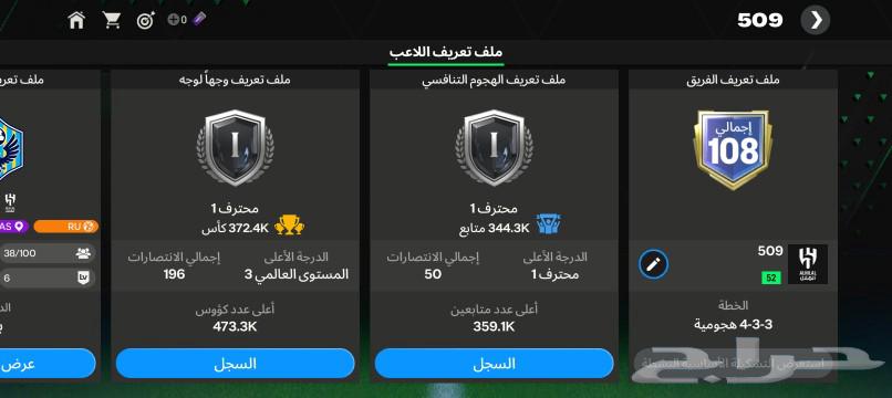 FIFA Mobile account over 108 Assoms63054442088705111