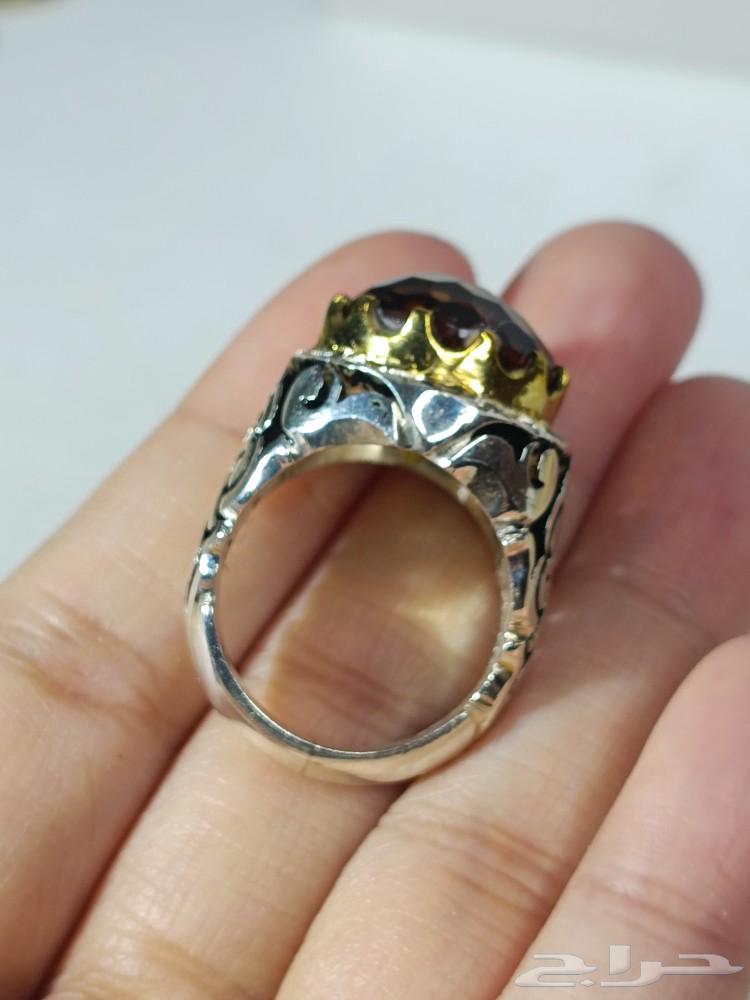 Luxury silver ring with stone and cell cut63053257172483114