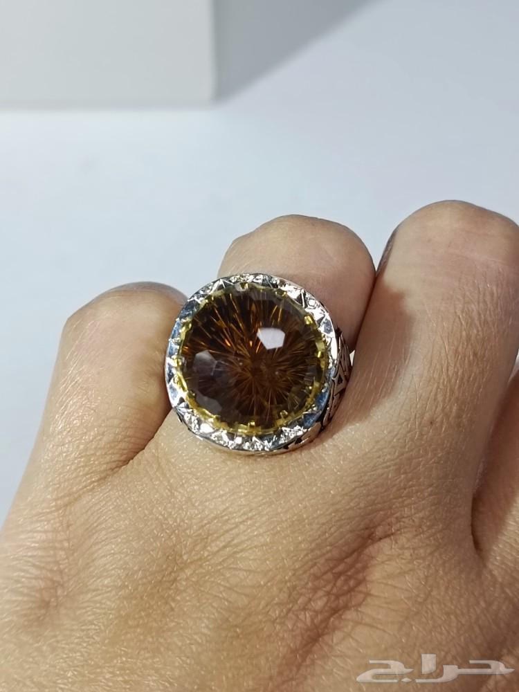Luxury silver ring with stone and cell cut63053257172483111