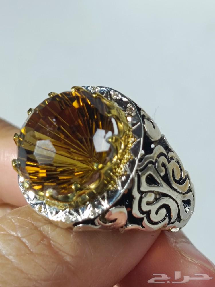 Luxury silver ring with stone and cell cut630532571724831129