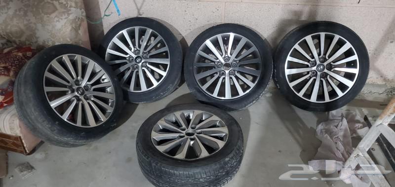 جنوط مقاس 18مع خمسه كفرات شبه جديد63063494980995111