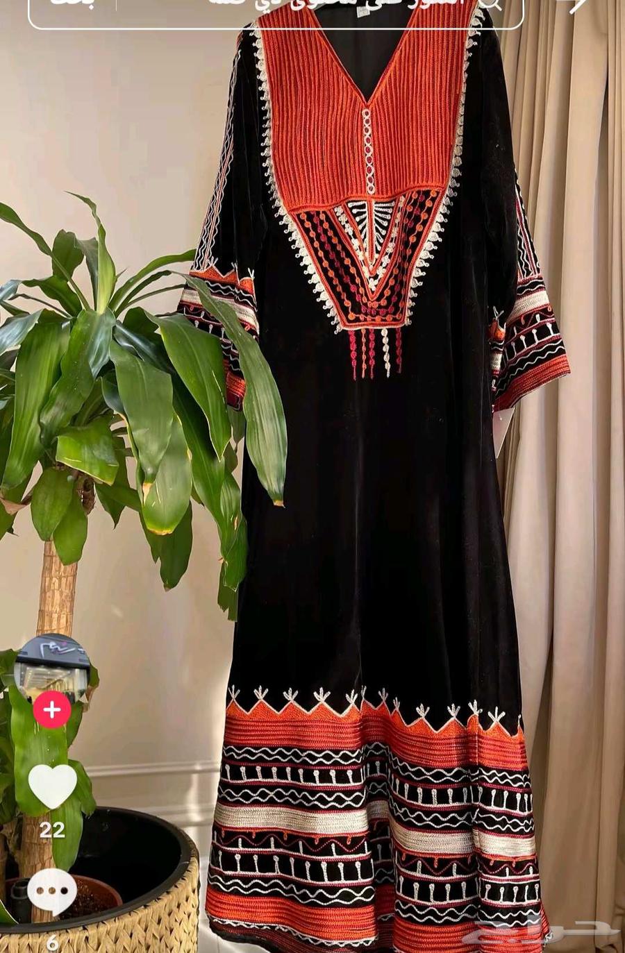 جلابية مخمل تطريز عسيري63042513480321118