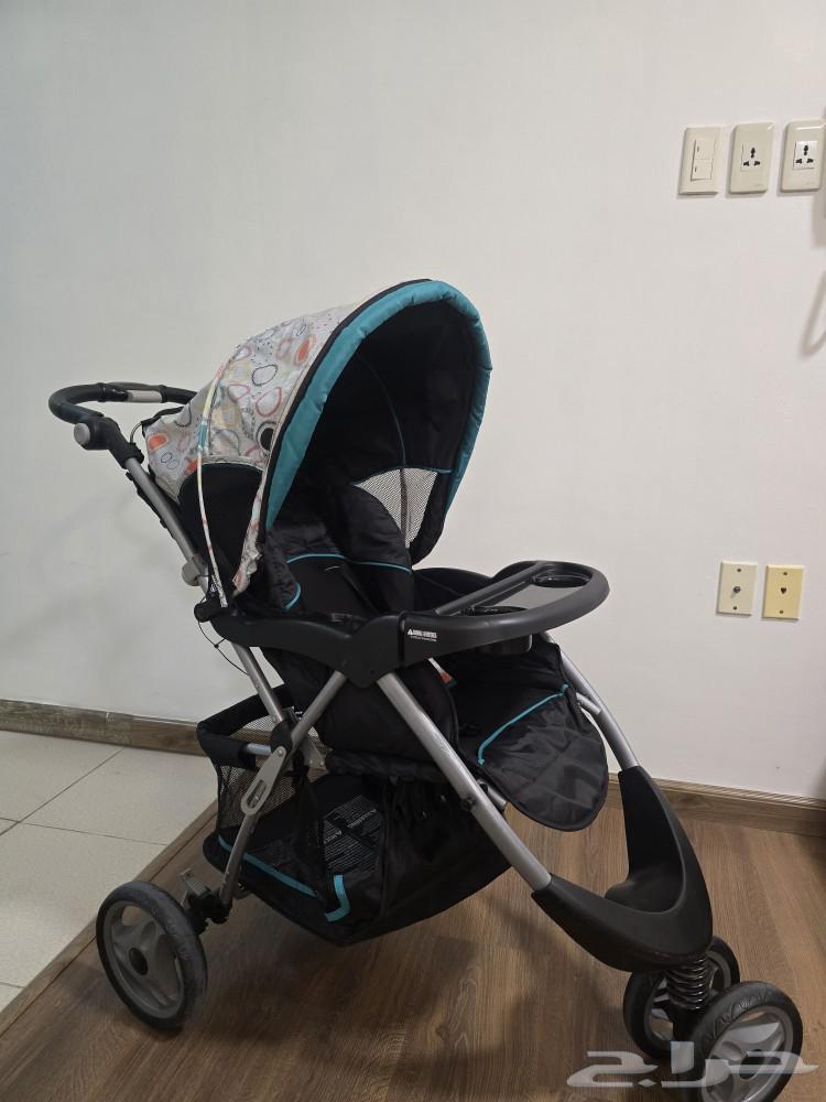 عربة أطفال مع كرسي سياره63101553386498114