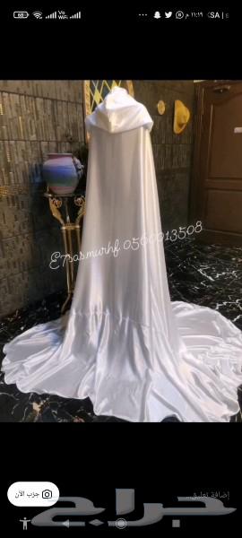 عبايه عروس بيضاء للتاجير وفستان سهرة للبيع63101933314433111