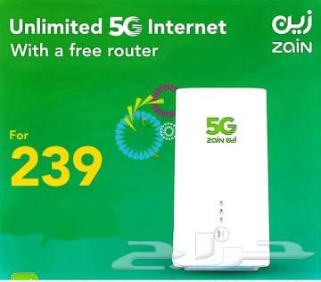 عروض من زين5G انترنت مودم   الشريحه634797920409621115