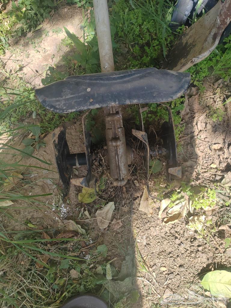 A gasoline-powered plow with an engine and manual operation, works on condition.63095569295489111