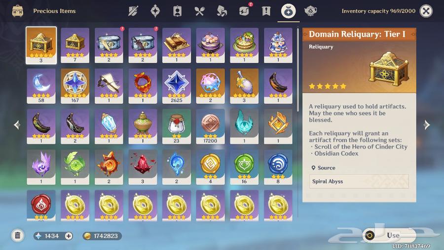 A strong account in the game Genshin Impact63013604419715114