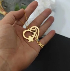 طقم نسائي من الاكسسورات المطليه بذهب تصمم بلاسم حسب الطلب63031624947841113