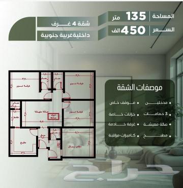 Ownership apartments for sale for residence and investment in Al-Safa district three and four rooms63012957557377112