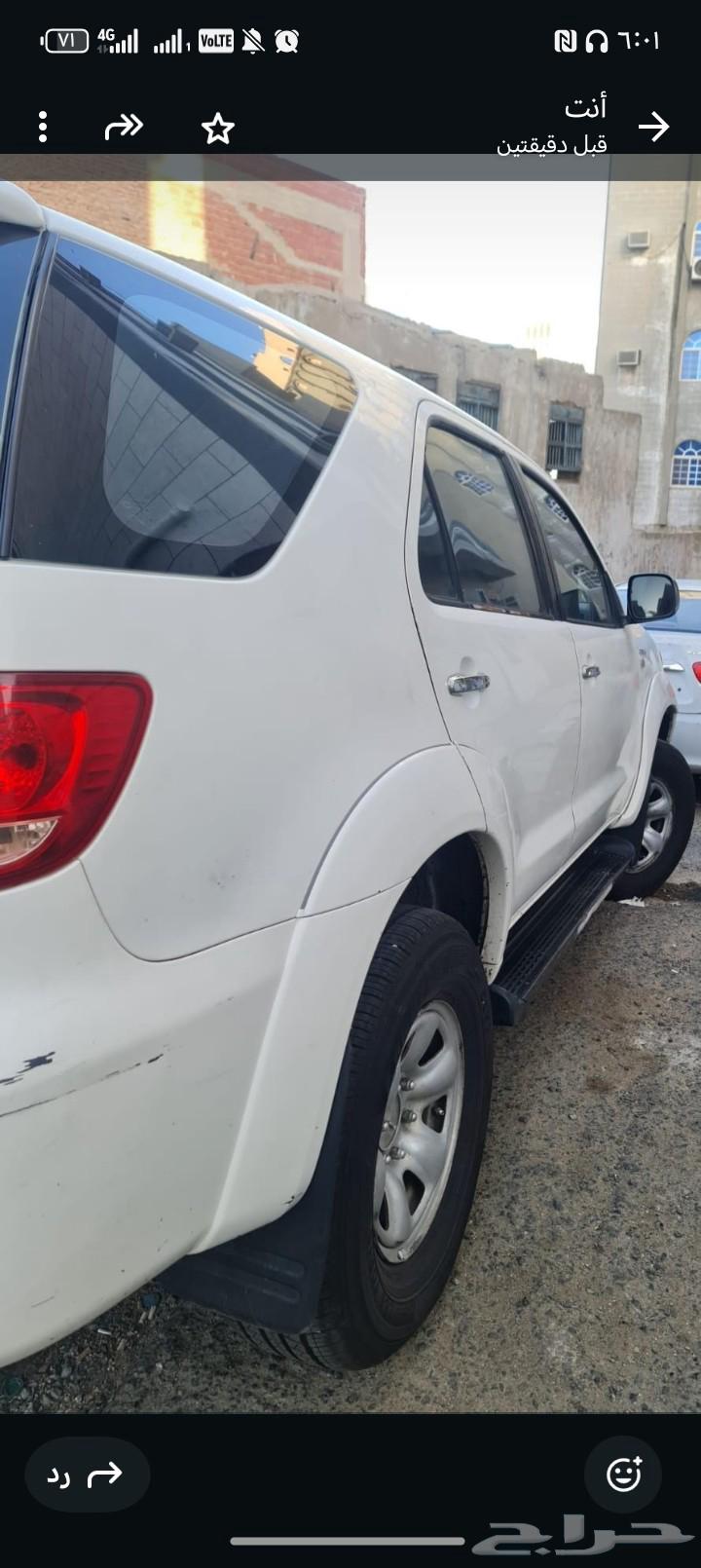 تويوتا فورشنر 2008 للبيع مجدد مفحوص الحد 30 الصامل مابنقصر63019610713475111