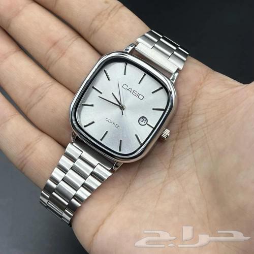 Casio white square dial with hands Casio Quartz63152028611203111