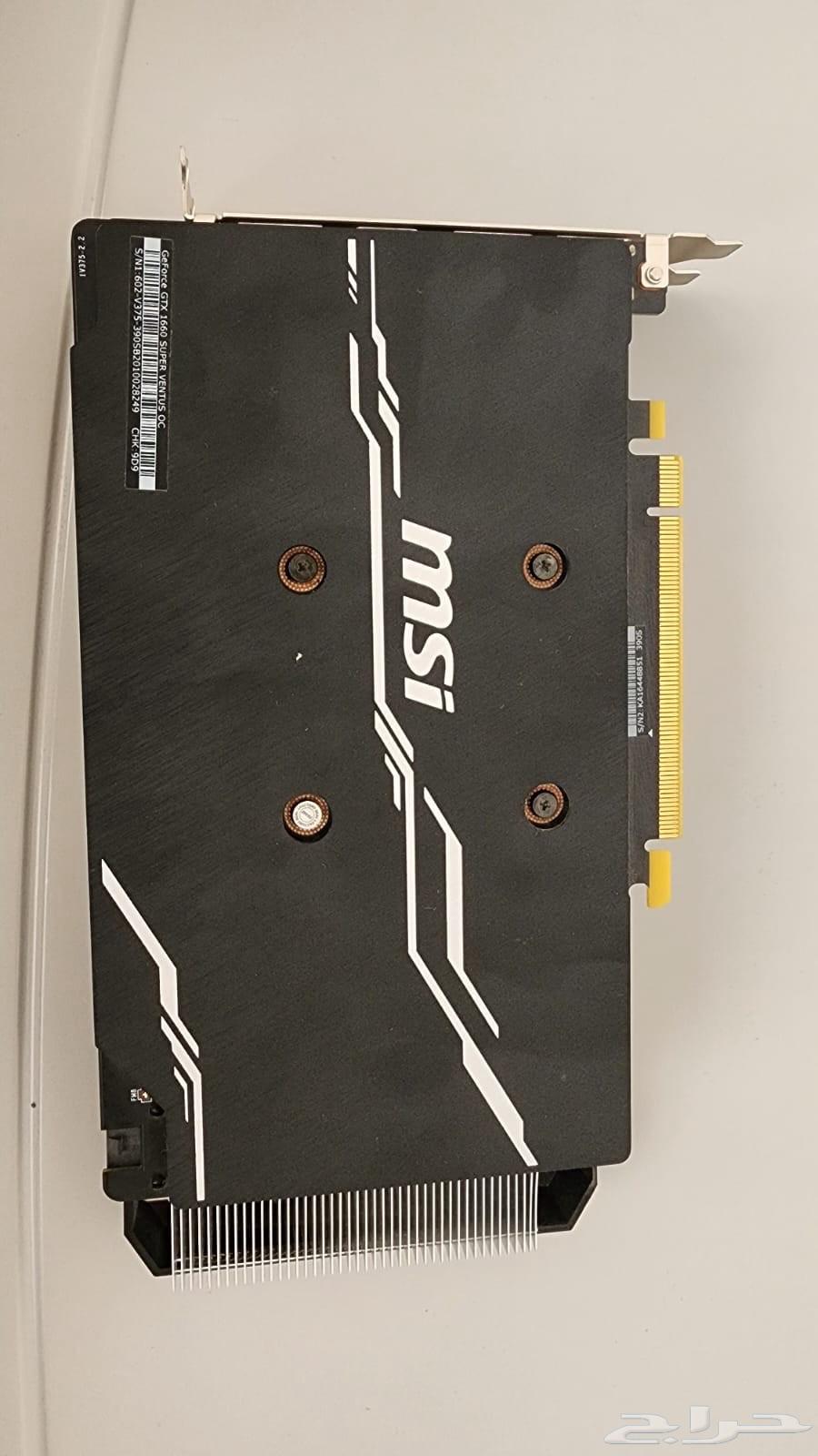 كرت شاشة MSI GTX 1660 Super - نظيف جدا  وأداء عالي63421081379842111