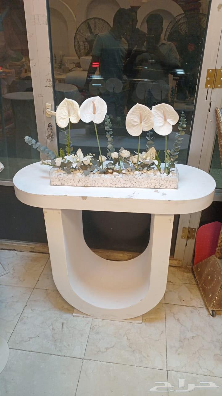 طاولات ضيافة و كوش و مداخل استقبال و أحواض ورد وتحف63612779184257111
