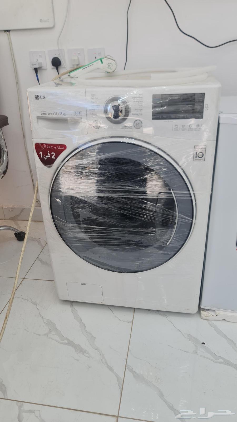 غسالة ال جي فل اتماتيك 14 ك نظيف شغال ع الشرط1200ريال634040908396831110