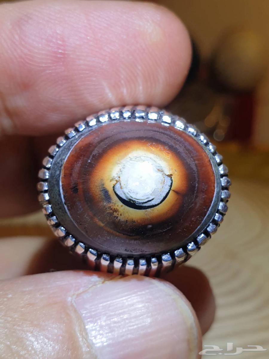 Yemeni Dawoodi Aqeeq with white eye, unique and rare color634028705784331114