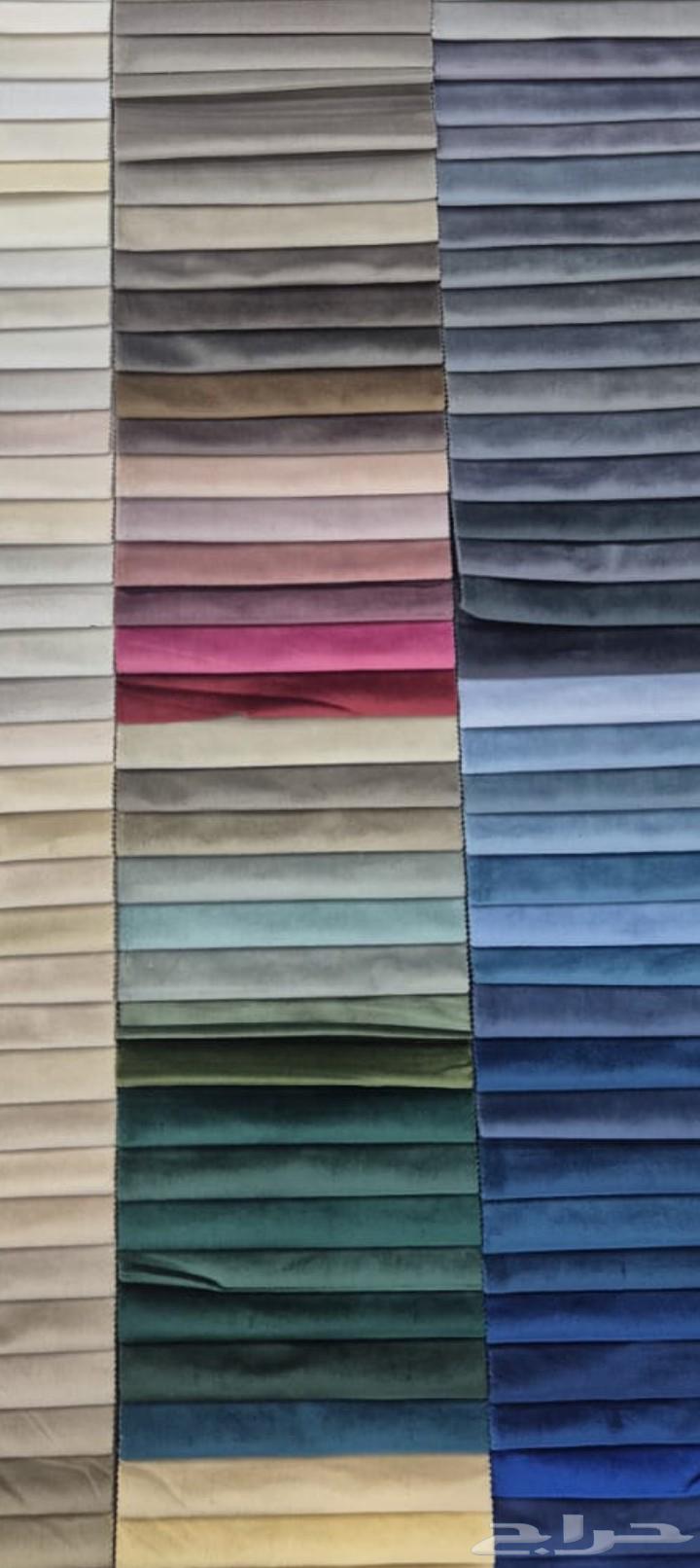 Distributor of fabric for sofas, curtains, and chiffon throughout Dammam, Al-Haraj, and exhibitions633754572596511113