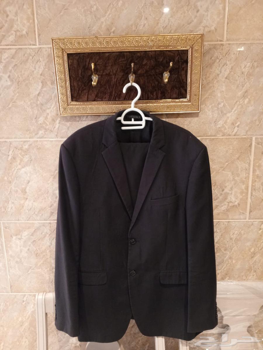 Used formal suit for sale, black shirt and white shirt633661498757141119