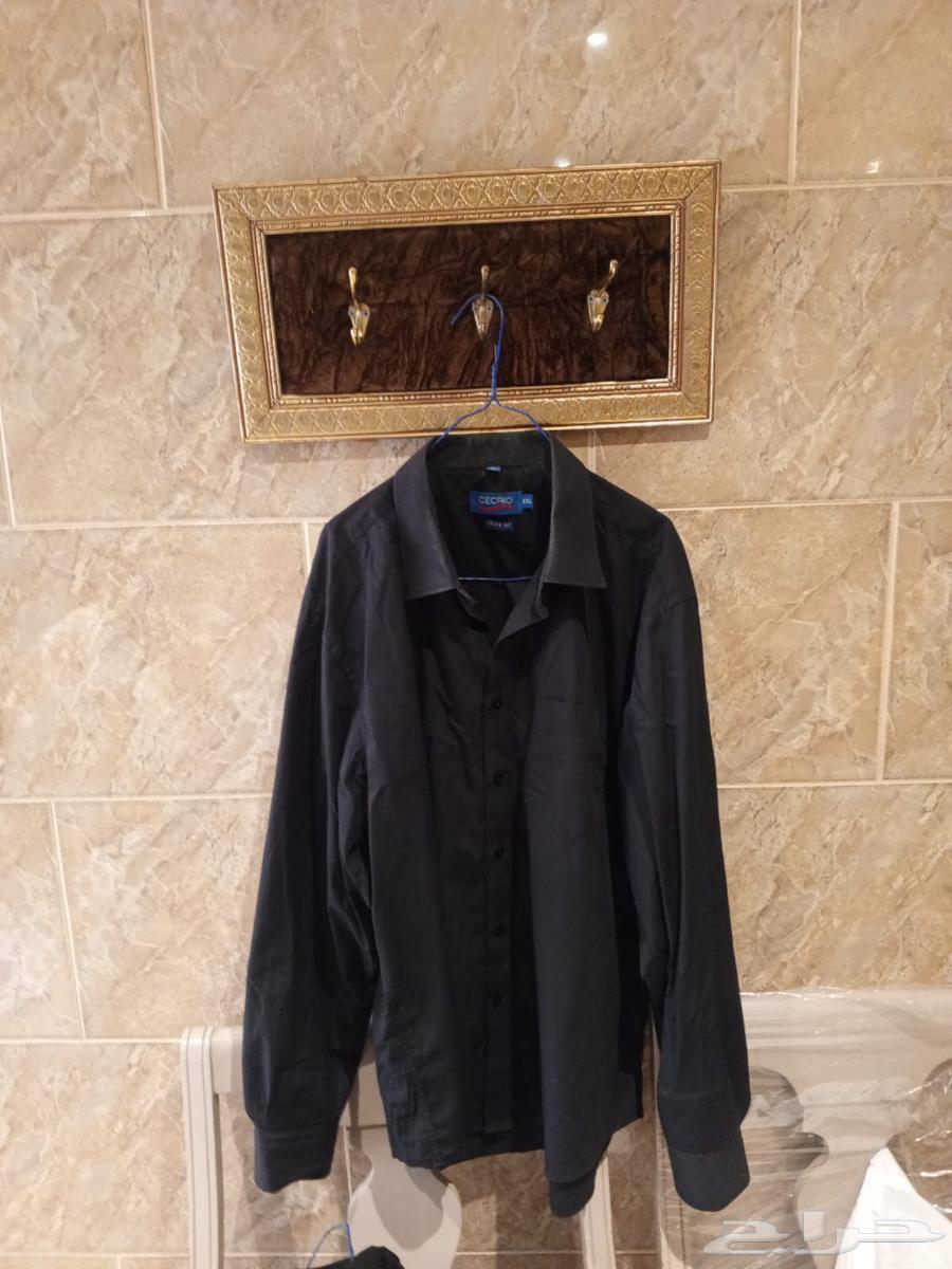Used formal suit for sale, black shirt and white shirt63366149875714111