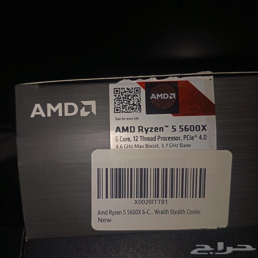 معالج رايزن 5600X بحاله ممتازه وسعر رخيص63371012357122112
