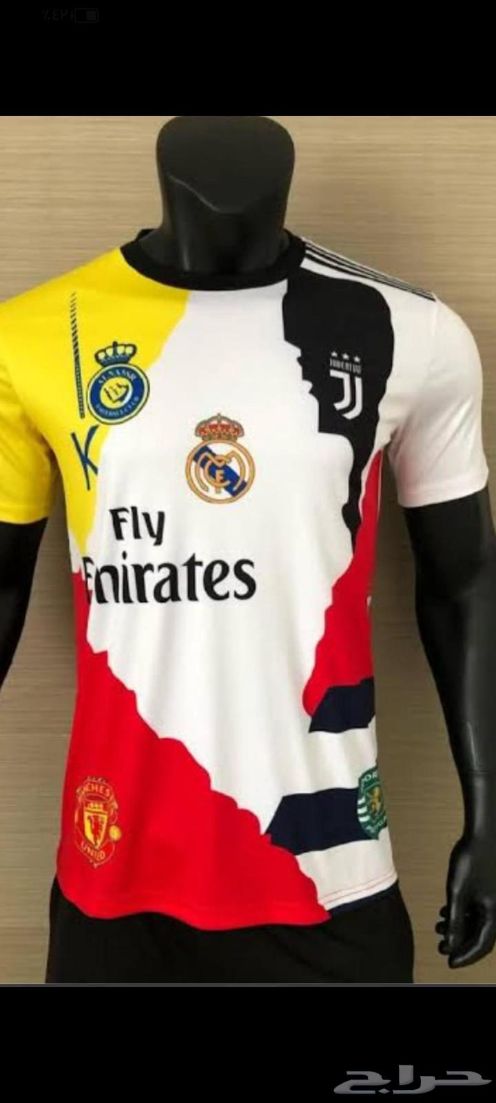 تيشرت رونالدو 7 الانديه اللي لعب فيها النصر العالمي وريال مد63359612116609116