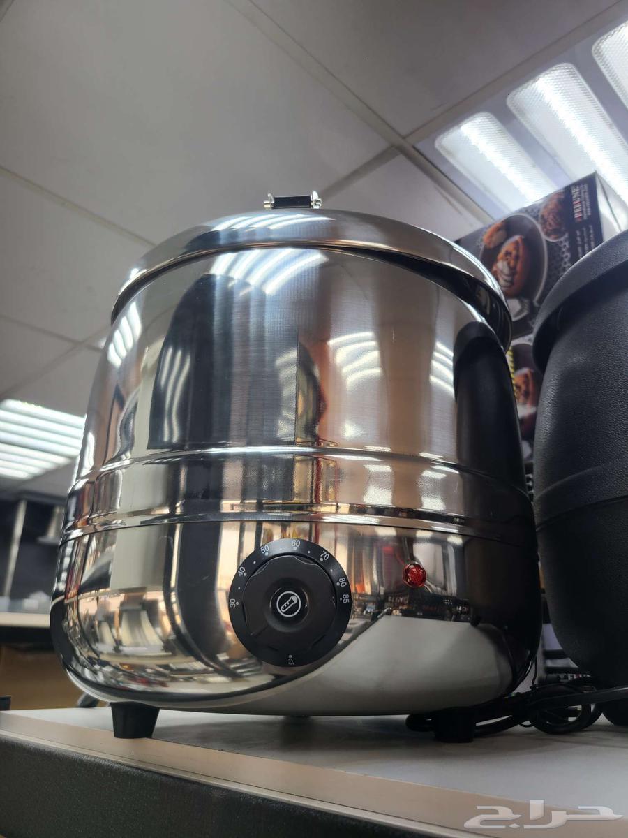 New stainless steel and black soup heater for sale at an excellent price63355661677827113