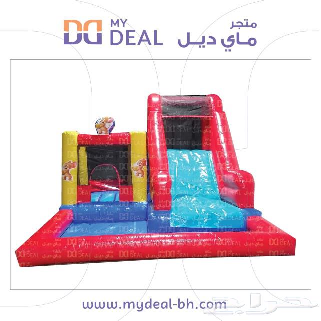 Rental of a slide with a bounce house and a dry pool.632789880126741127