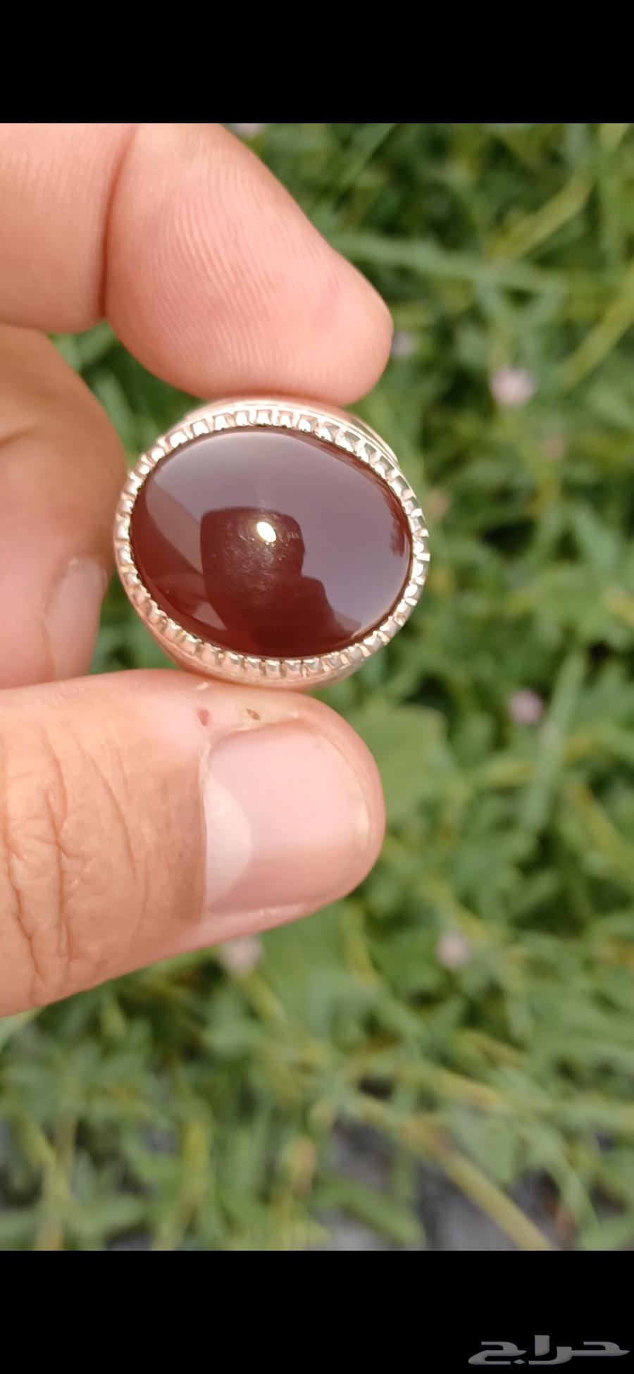 خاتم عقيق كرزي63618674887683111