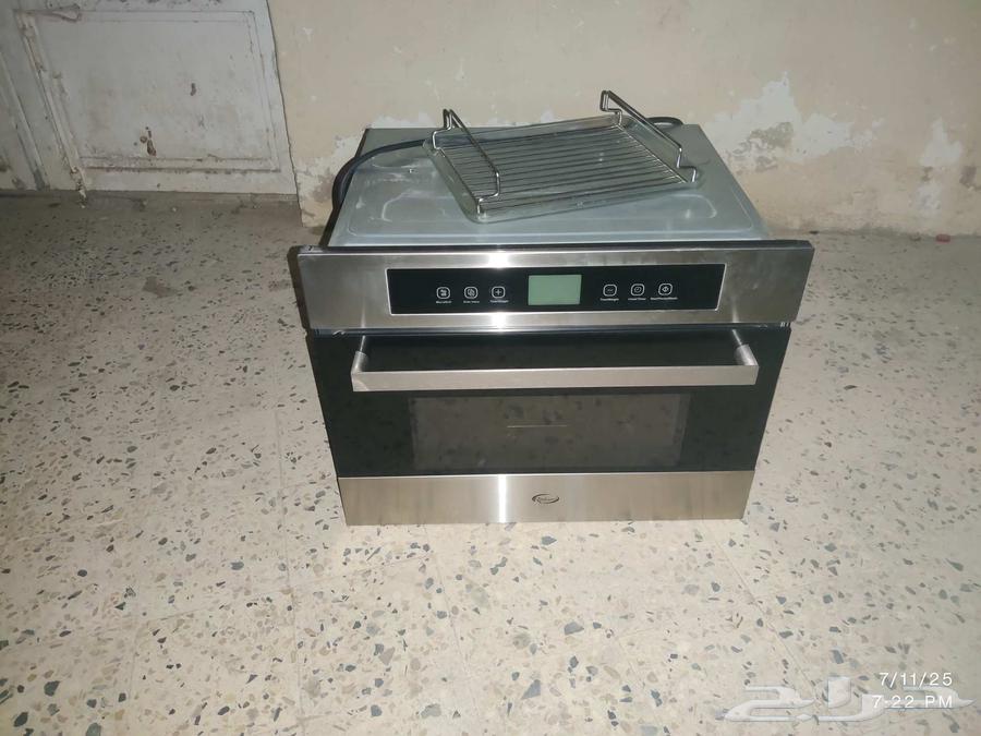 فرن كهربائي ستانلس ستيل فاخر بشاشة رقمية ورف علوي - بحالة مم63625024717698112