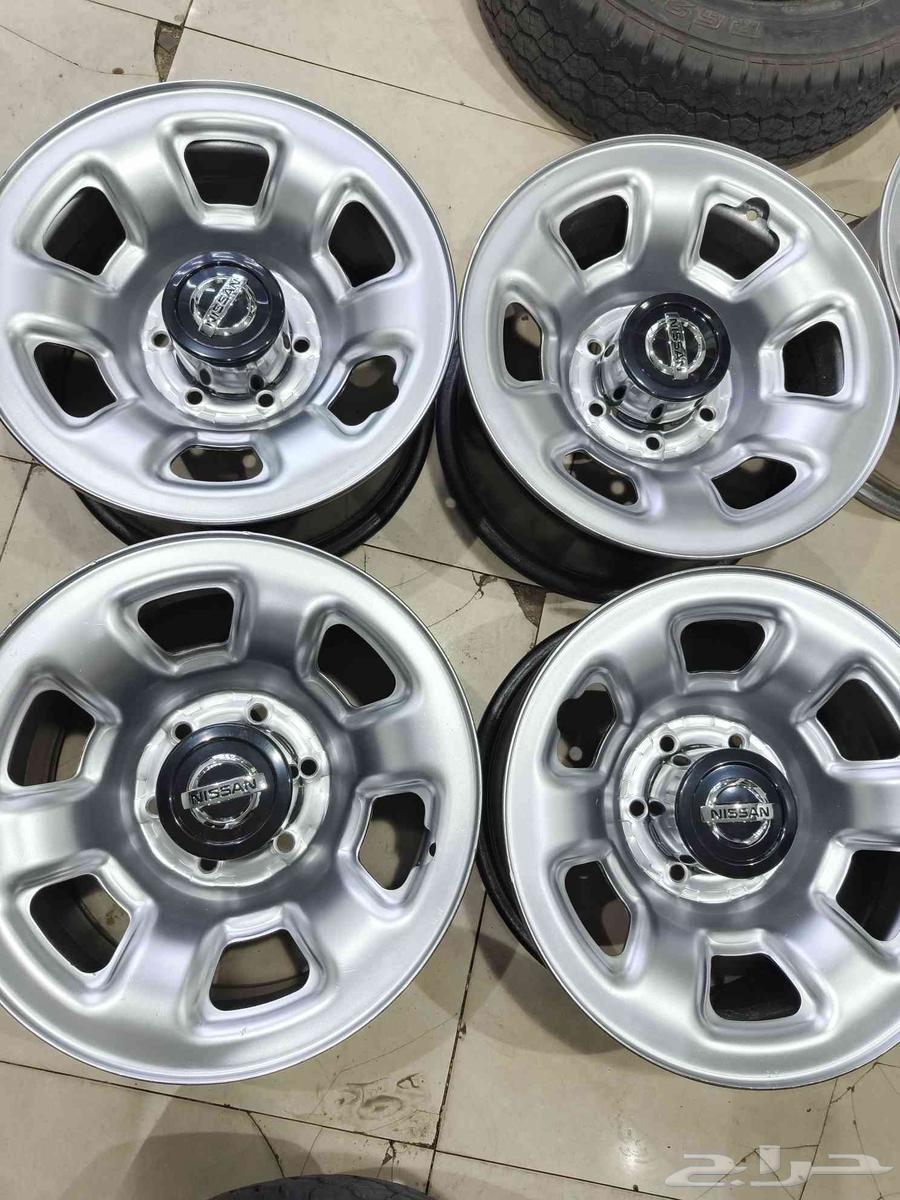 عروووض الصيف جنوط نيسان فتك حديد اصلي مقاس 16 ختم نيسان63672237785985110