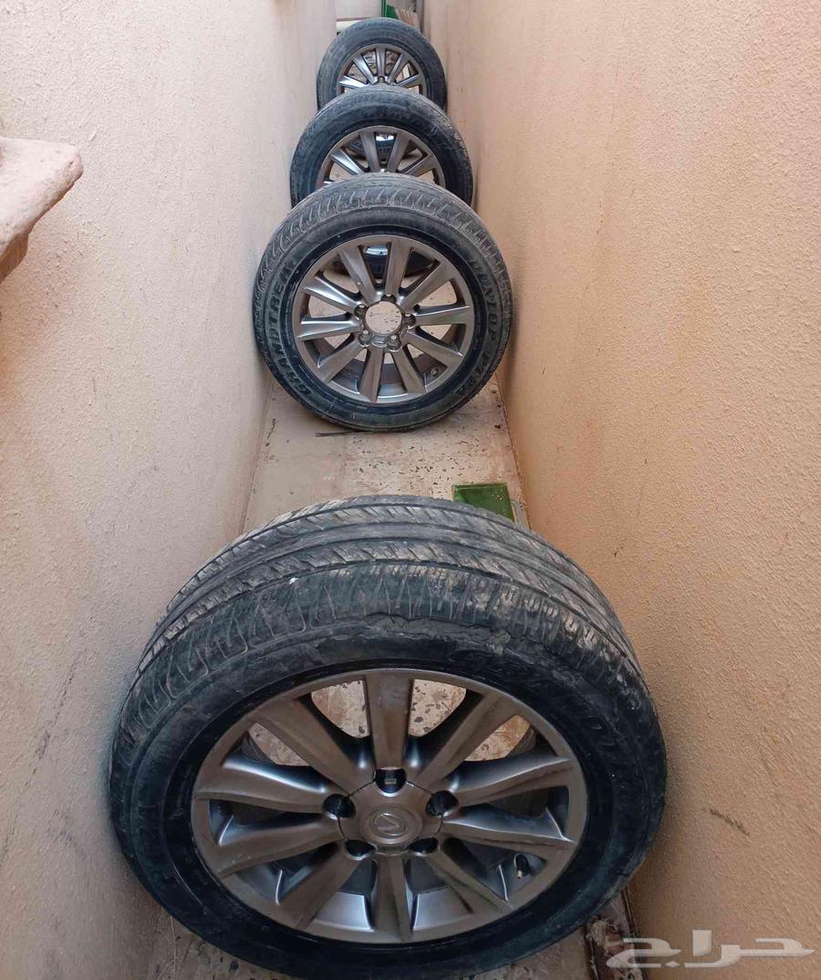4 جنوط جيب لكزس 20011 مستعمل نظيف اصلي شرط وكاله للبيع ا63677916521985110
