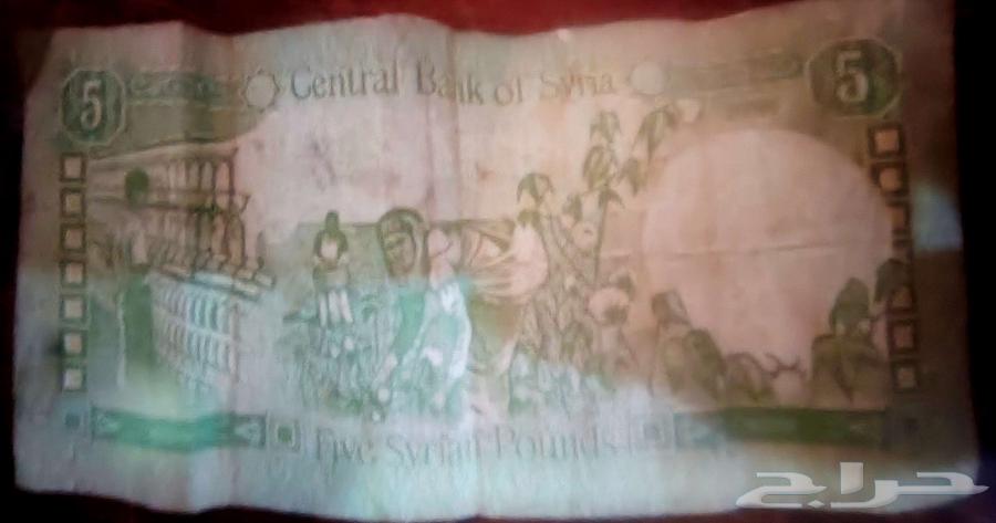 Syrian currency, five-pound note63655419178754111