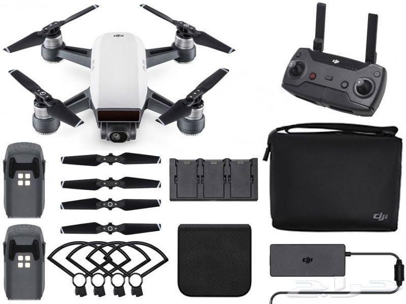 طيارة او درون DJI spark fly more combo للبيع استخدام بسيط63655414352515110