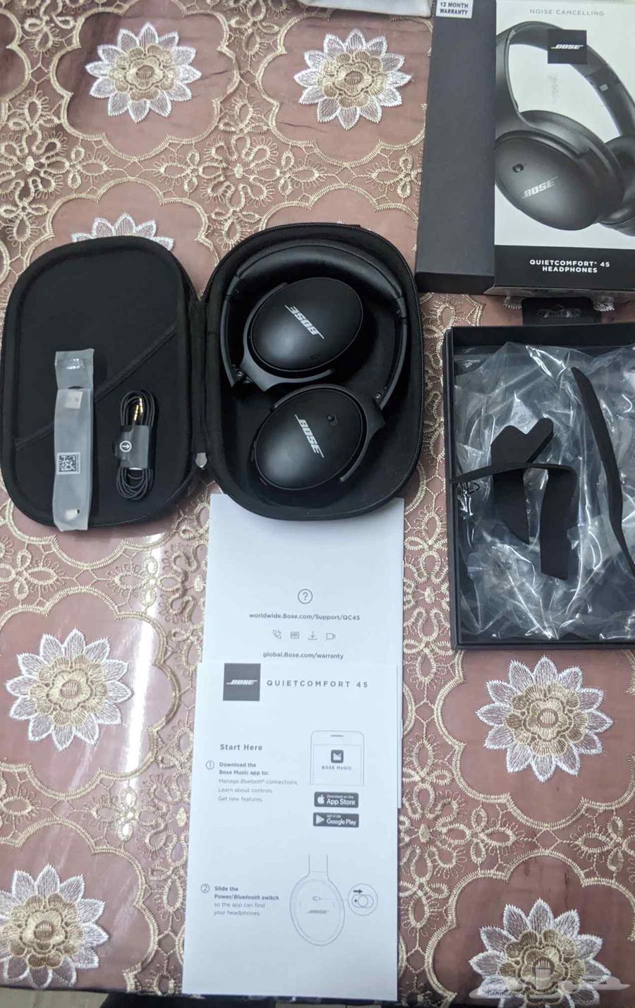 Original Bose QC45 headphones with all accessories and box63655614935810112