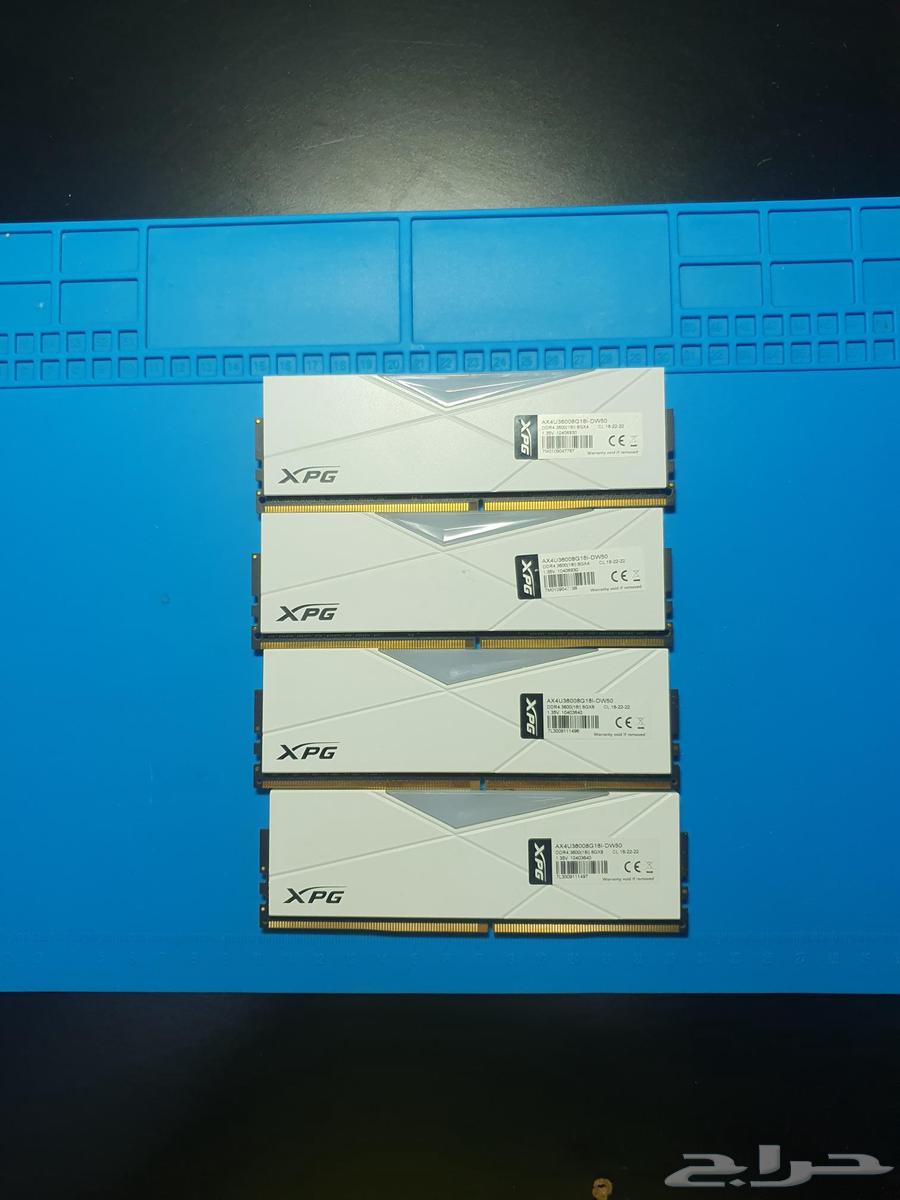 للبيع رامات سرعة3600 DDR4 32G اربع حبات بسعر 250ريال63667539000066111