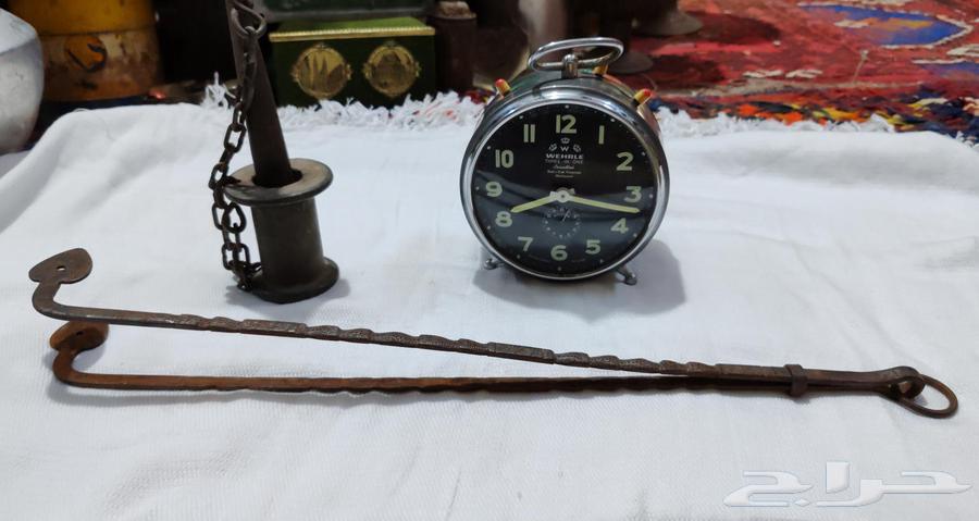 3 قطع تراثية.. محماس.. مدق حديد.. ساعة خراشة ألمانية63655713033474110