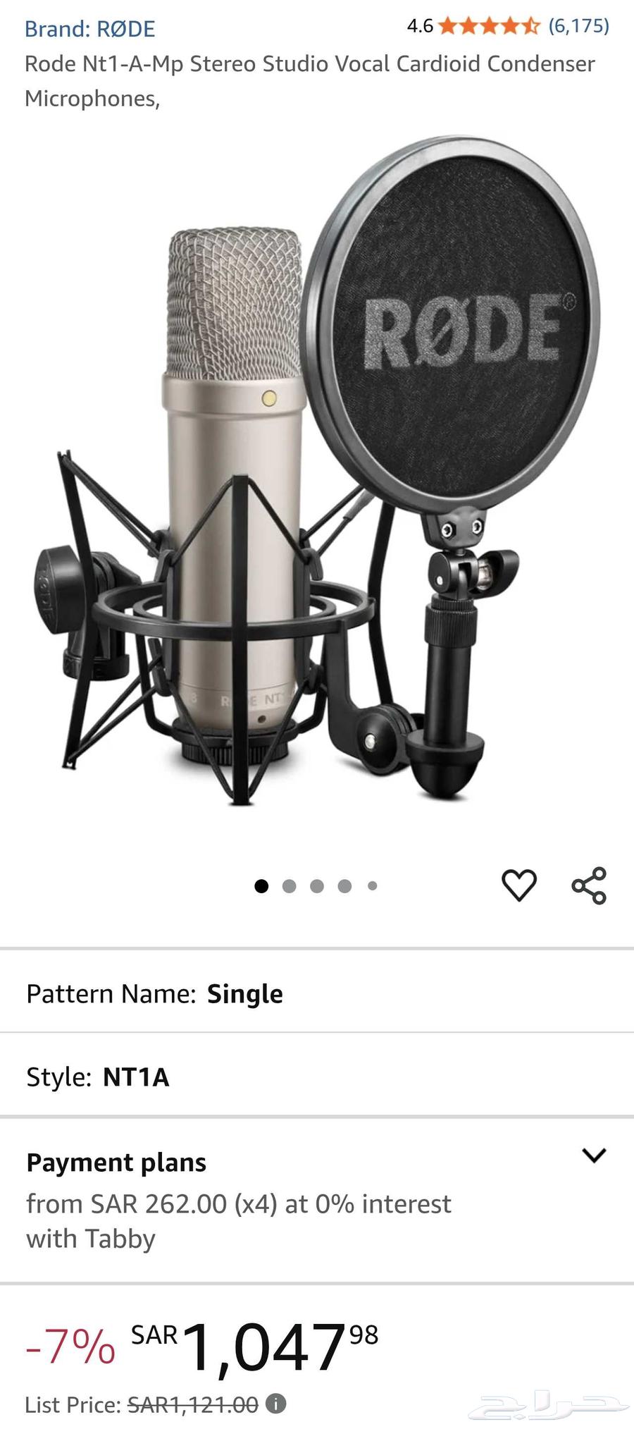 Professional RODE NT1-A Microphone for Sale63667696155265110