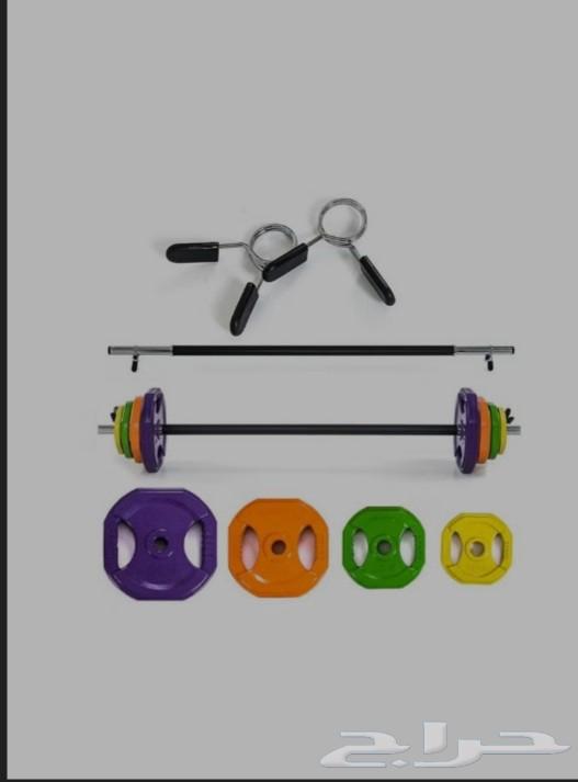 عرض لفتره محدودة بار مع أوزان أوزان حديد ملونة وزن 40kg63667684986626111