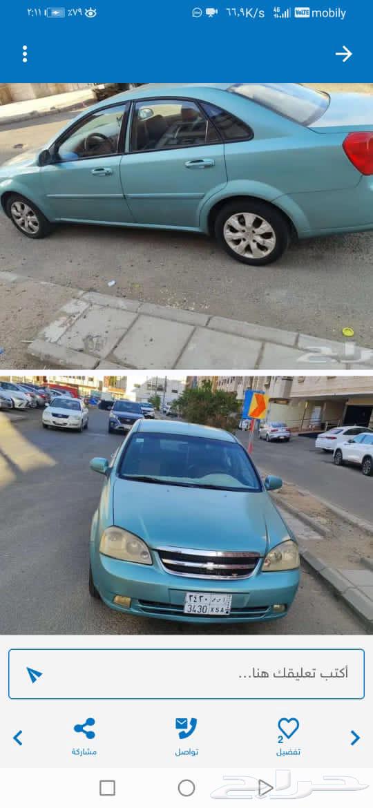 شيفروليه اوبترا موديل  2007 قير عادي بحاله ممتازه فحص منتهي63707187162498112