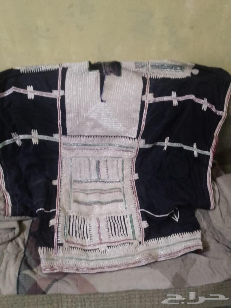 Women's Vintage Sana'ani Thobe with Shawl and Pants63655324613379110