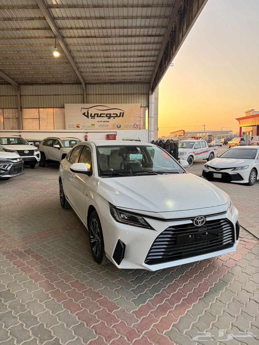 تويوتا يارس بلس ابيض سعودي بطاقه 202663722772376834111