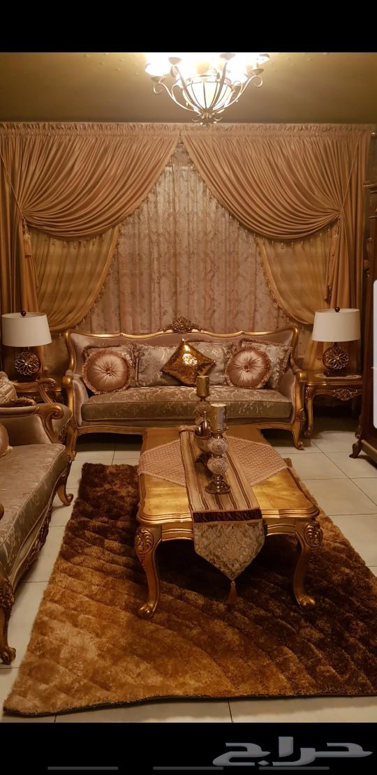 طقم كنب كلاسيكي ملكي ذهبي فاخر جدا جدا63670886385537113