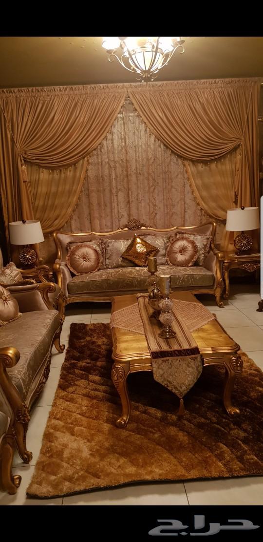 طقم كنب كلاسيكي ملكي ذهبي فاخر جدا جدا63670886385537110